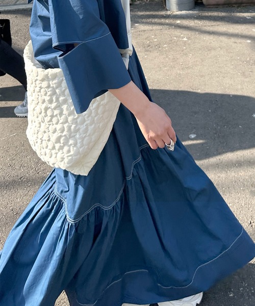 チロリンママです。トゥービーシック♡ネイビー　ウールスカートとカーディガン Alley by w closet（アリーバイダブルクローゼット）の