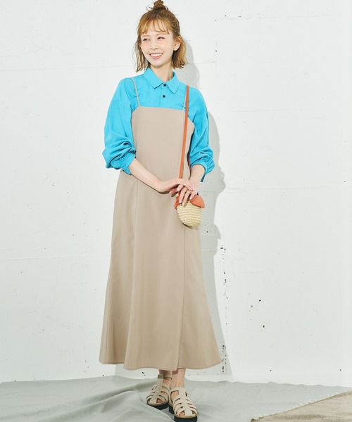 ROPE' PICNIC(ロペピクニック)の「洗える/麻混カラーシャツ(シャツ/ブラウス・レディース・サックスブルー/オフホワイト/オレンジ/ブラック/ターコイズブルー/ブラック系その他・38)」の8枚目の写真