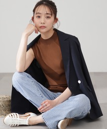 N.（N. Natural Beauty Basic） | 【S Size Line】◆ストレッチダブルブレストライトジャケット(テーラードジャケット)