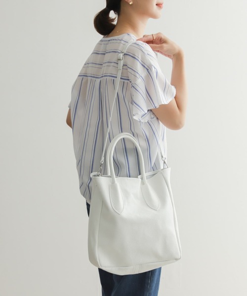 MARCO BIANCHINI(マルコビアンチーニ)の「MARCO BIANCHINI 2WAYトートバッグ(トートバッグ・レディース・ブラック/ベージュ/ホワイト・ONE)」の4枚目の写真