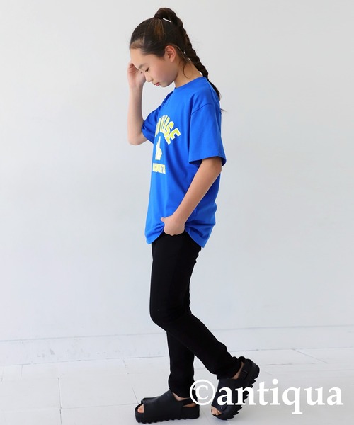 antiqua（アンティカ）の「アメカジコンバースロゴT（Tシャツ/カットソー・キッズ・杢グレー/ブルー・140/150/160/130）」の17枚目の写真