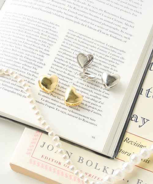 WEGO（ウィゴー）の「WEGO/ハートピアス（ピアス（両耳用）・レディース・シルバー/ゴールド・FREE）」の7枚目の写真