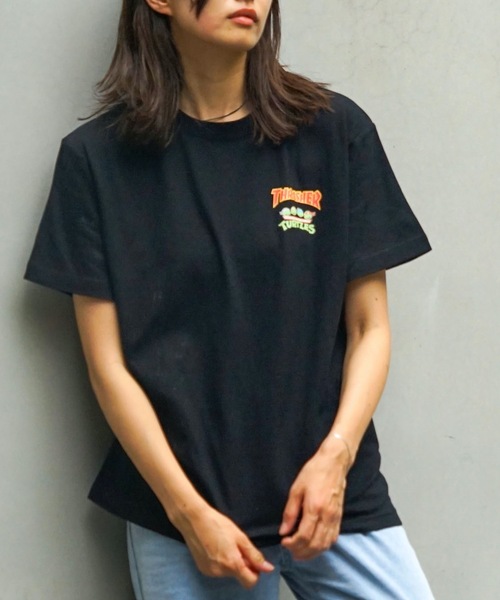 THRASHER(スラッシャー)の「【直営店限定モデル】NINJA TURTLES 6 S/S T-SHIRTS/スラッシャー半袖Tシャツ(Tシャツ/カットソー・メンズ・イエロー/ホワイト/ブラック/ダークグリーン・MEDIUM/LARGE/X-LARGE/XX-LARGE)」の3枚目の写真