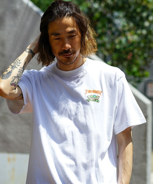 THRASHER(スラッシャー)の「【直営店限定モデル】NINJA TURTLES 6 S/S T-SHIRTS/スラッシャー半袖Tシャツ(Tシャツ/カットソー・メンズ・イエロー/ホワイト/ブラック/ダークグリーン・MEDIUM/LARGE/X-LARGE/XX-LARGE)」の8枚目の写真