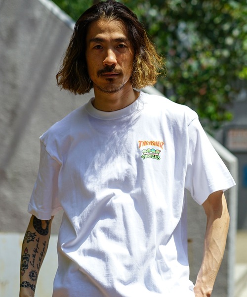 THRASHER(スラッシャー)の「【直営店限定モデル】NINJA TURTLES 6 S/S T-SHIRTS/スラッシャー半袖Tシャツ(Tシャツ/カットソー・メンズ・イエロー/ホワイト/ブラック/ダークグリーン・MEDIUM/LARGE/X-LARGE/XX-LARGE)」の9枚目の写真