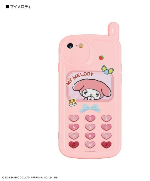 sanrio（サンリオ）の「sanrio/サンリオキャラクターズ　iPhoneSE(第3世代/第2世代)/8/7対応 レトロガラケー風ケース（スマホケース/カバー・レディース・ベビーピンク/ブラック/ライトブルー/ホワイト・ONE SIZE）」の4枚目の写真