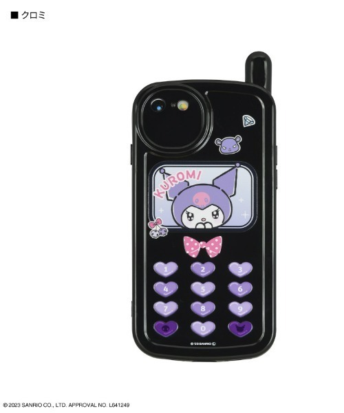 sanrio（サンリオ）の「sanrio/サンリオキャラクターズ　iPhoneSE(第3世代/第2世代)/8/7対応 レトロガラケー風ケース（スマホケース/カバー・レディース・ベビーピンク/ブラック/ライトブルー/ホワイト・ONE SIZE）」の3枚目の写真