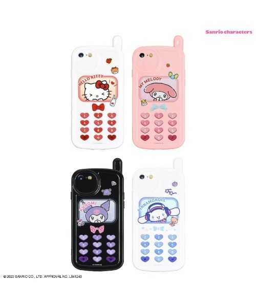 sanrio（サンリオ）の「sanrio/サンリオキャラクターズ　iPhoneSE(第3世代/第2世代)/8/7対応 レトロガラケー風ケース（スマホケース/カバー・レディース・ベビーピンク/ブラック/ライトブルー/ホワイト・ONE SIZE）」の5枚目の写真