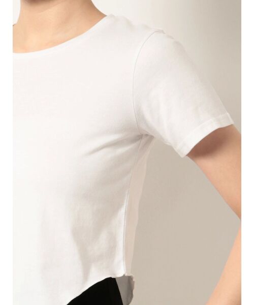 EMODA（エモダ）の「ヘムカーブTシャツ（Tシャツ/カットソー・レディース・ブルー/カーキ/ブラック/ホワイト・FREE）」の9枚目の写真