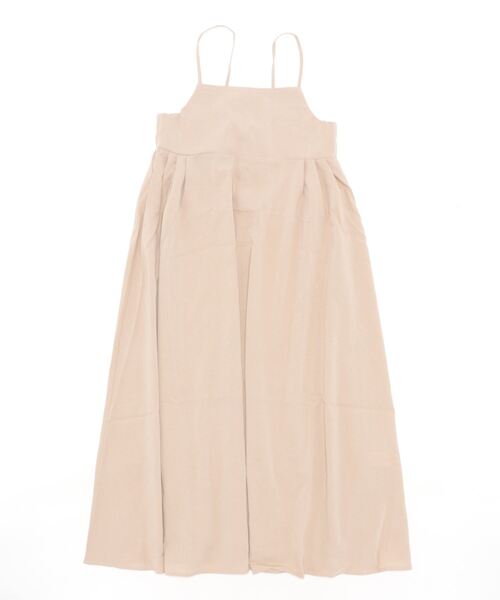 STYLEBLOCK(スタイルブロック)の「リネンタッチレースアップキャミワンピース(ワンピース・レディース・オレンジ/ライトベージュ/ブラック/グリーン/ブルー・M)」の2枚目の写真