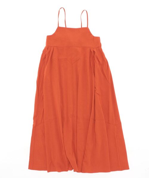 STYLEBLOCK(スタイルブロック)の「リネンタッチレースアップキャミワンピース(ワンピース・レディース・オレンジ/ライトベージュ/ブラック/グリーン/ブルー・M)」の5枚目の写真