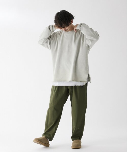 JOURNAL STANDARD relume（ジャーナルスタンダード　レリューム）の「CALIFORNIA オーバーサイズ スリットスウェット（スウェット・メンズ・ベージュ系その他/ブラック/ライトグリーン/ピンク/シャーベット/ダークブルー・MEDIUM/LARGE/SMALL）」の11枚目の写真
