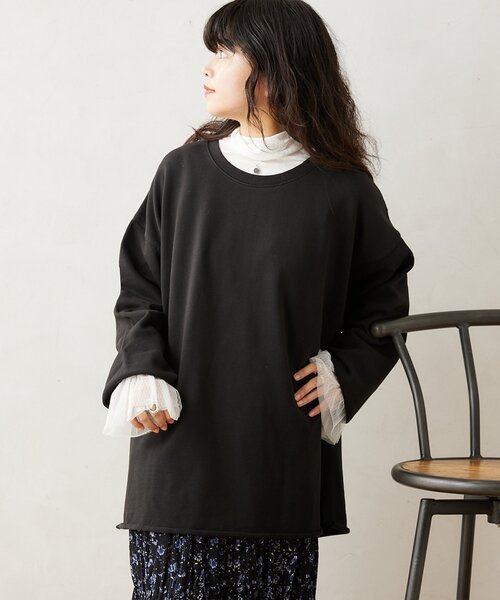 JOURNAL STANDARD relume（ジャーナルスタンダード　レリューム）の「CALIFORNIA オーバーサイズ スリットスウェット（スウェット・メンズ・ベージュ系その他/ブラック/ライトグリーン/ピンク/シャーベット/ダークブルー・MEDIUM/LARGE/SMALL）」の20枚目の写真