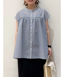 Te chichi TERRASSE | ギャザーフリルバンドカラーブラウス(シャツ/ブラウス)