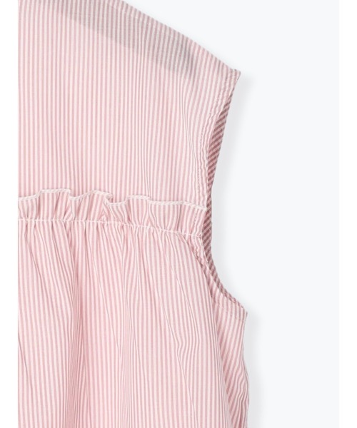 Te chichi TERRASSE（テチチテラス）の「ギャザーフリルバンドカラーブラウス（シャツ/ブラウス・レディース・ピンク/ブルー/オフホワイト・F）」の6枚目の写真