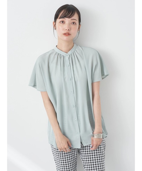 earth music&ecology(アースミュージックアンドエコロジー)の「スタンドギャザーブラウス(シャツ/ブラウス・レディース・ブラック/オフホワイト/イエロー/ミント・FREE)」の17枚目の写真