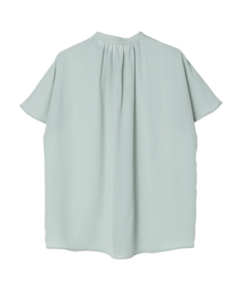 earth music&ecology(アースミュージックアンドエコロジー)の「スタンドギャザーブラウス(シャツ/ブラウス・レディース・ブラック/オフホワイト/イエロー/ミント・FREE)」の8枚目の写真