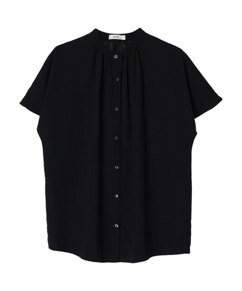 earth music&ecology(アースミュージックアンドエコロジー)の「スタンドギャザーブラウス(シャツ/ブラウス・レディース・ブラック/オフホワイト/イエロー/ミント・FREE)」の9枚目の写真