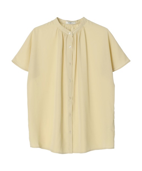 earth music&ecology(アースミュージックアンドエコロジー)の「スタンドギャザーブラウス(シャツ/ブラウス・レディース・ブラック/オフホワイト/イエロー/ミント・FREE)」の14枚目の写真