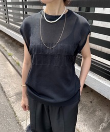 COLLAGE GALLARDAGALANTE | シアーロゴサマーニット(ニット/セーター)