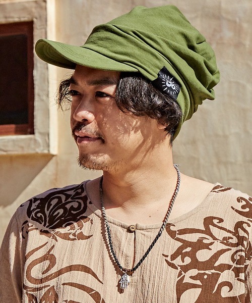 チャイハネ(チャイハネ)の「【チャイハネ】ダクオムキャップ(キャップ・レディース・グリーン/グレー/ベージュ/ブラック/カーキ/ネイビー・FREE)」の4枚目の写真