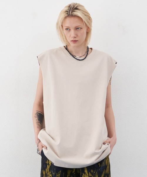 AIVER(アイバー)の「AIVER 12/-ウォッシュ天竺ヘビーウエイトN/S TEE(Tシャツ/カットソー・メンズ・ブルー/ブラック/ナチュラル/オフホワイト・MEDIUM/SMALL/LARGE)」の1枚目の写真