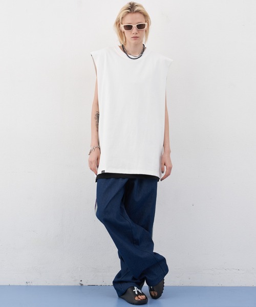 AIVER(アイバー)の「AIVER 12/-ウォッシュ天竺ヘビーウエイトN/S TEE(Tシャツ/カットソー・メンズ・ブルー/ブラック/ナチュラル/オフホワイト・MEDIUM/SMALL/LARGE)」の8枚目の写真