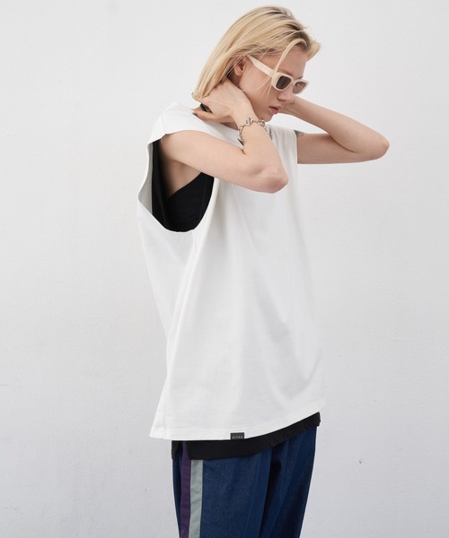 AIVER(アイバー)の「AIVER 12/-ウォッシュ天竺ヘビーウエイトN/S TEE(Tシャツ/カットソー・メンズ・ブルー/ブラック/ナチュラル/オフホワイト・MEDIUM/SMALL/LARGE)」の7枚目の写真