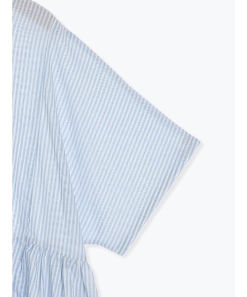 Samansa Mos2（サマンサ モスモス）の「先染め柄アソート前後着ワンピース（ワンピース・レディース・ブルー/ラベンダー/イエロー/オフホワイト・F）」の16枚目の写真