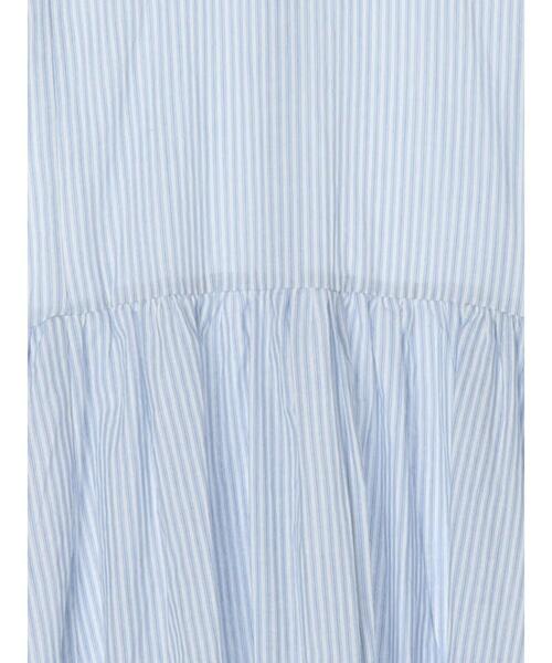 Samansa Mos2（サマンサ モスモス）の「先染め柄アソート前後着ワンピース（ワンピース・レディース・ブルー/ラベンダー/イエロー/オフホワイト・F）」の13枚目の写真