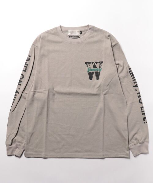 WILDERNESS EXPERIENCE(ウィルダネスエクスペリエンス)の「WILDERNESS EXPERIENCE WD×JIMNY マウンテンW JIMNY ロングTシャツ(Tシャツ/カットソー・メンズ・グレー/ホワイト/ブラック・L/XL/M)」の2枚目の写真