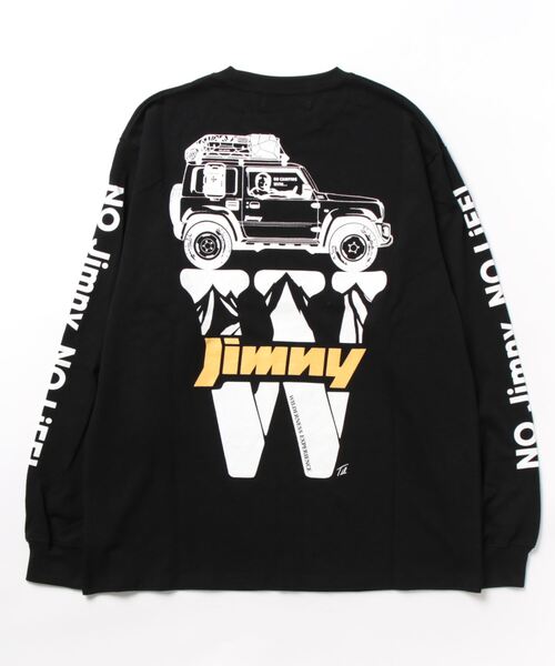 WILDERNESS EXPERIENCE(ウィルダネスエクスペリエンス)の「WILDERNESS EXPERIENCE WD×JIMNY マウンテンW JIMNY ロングTシャツ(Tシャツ/カットソー・メンズ・グレー/ホワイト/ブラック・L/XL/M)」の4枚目の写真