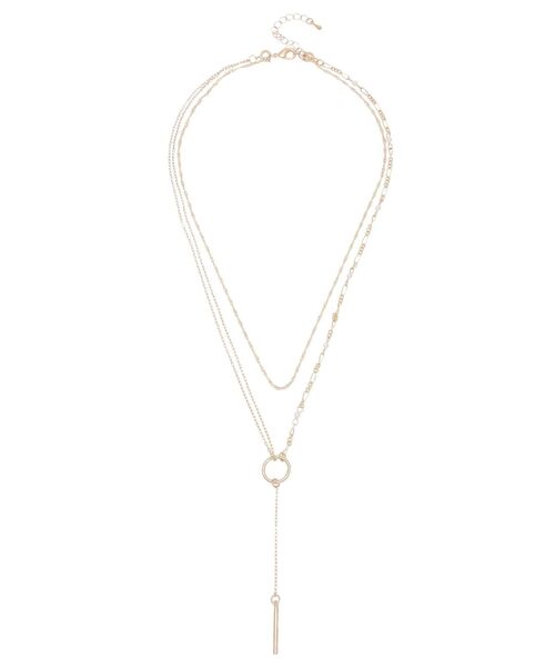 MERCURYDUO(マーキュリーデュオ)の「3WAY2連チェーンネックレス(ネックレス・レディース・シルバー/ゴールド・FREE)」の1枚目の写真