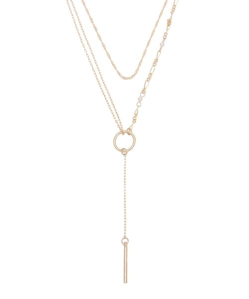 MERCURYDUO(マーキュリーデュオ)の「3WAY2連チェーンネックレス(ネックレス・レディース・シルバー/ゴールド・FREE)」の4枚目の写真