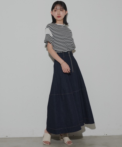アンドマリー スカート Bubbles - アンドマリー Andmary Amy denim mini skirt Mの通販
