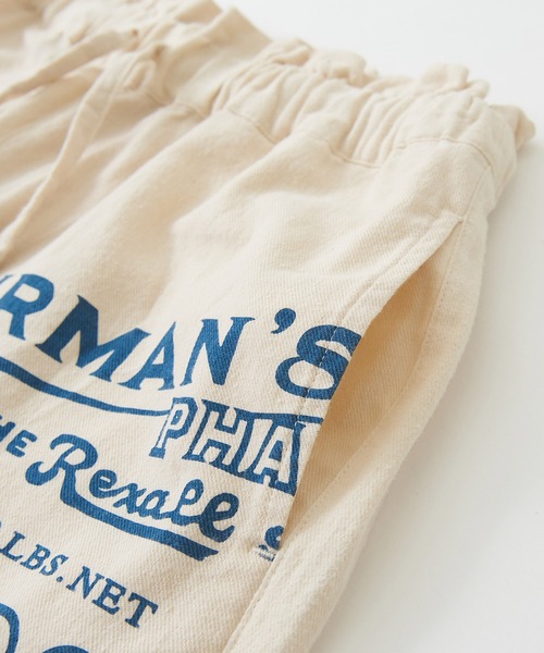 CUBE SUGAR（キューブシュガー）の「空紡糸ツイルフィードサックプリントイージーパンツ（その他パンツ・レディース・グレー系その他/ベージュ系その他/ベージュ系その他2・M）」の9枚目の写真