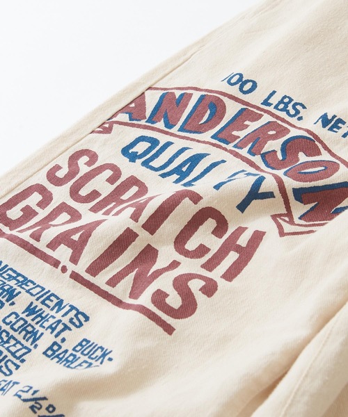 CUBE SUGAR（キューブシュガー）の「空紡糸ツイルフィードサックプリントイージーパンツ（その他パンツ・レディース・グレー系その他/ベージュ系その他/ベージュ系その他2・M）」の11枚目の写真