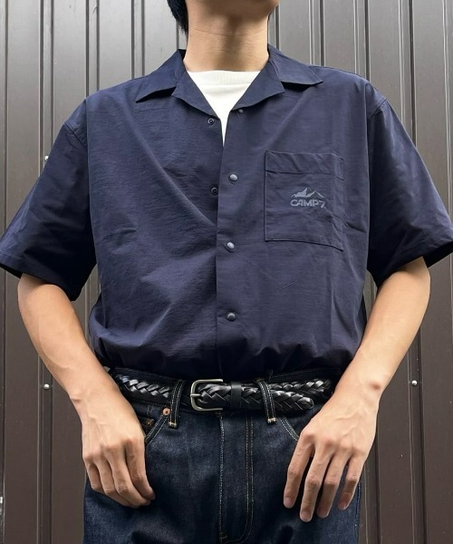 CAMP7(キャンプセブン)の「【CAMP7】RELAXシャツ(シャツ/ブラウス・メンズ・ブラック/ネイビー・M/L/XL)」の1枚目の写真