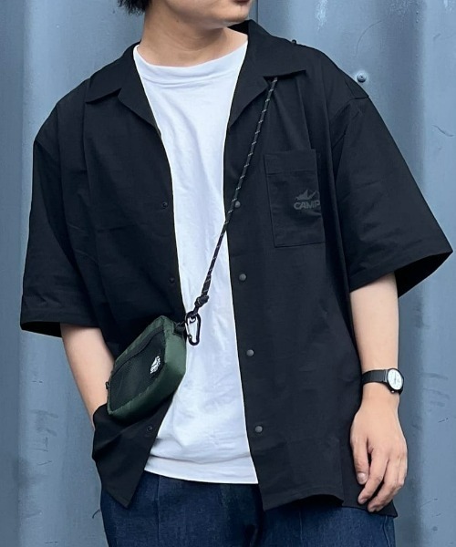 CAMP7(キャンプセブン)の「【CAMP7】RELAXシャツ(シャツ/ブラウス・メンズ・ブラック/ネイビー・M/L/XL)」の2枚目の写真