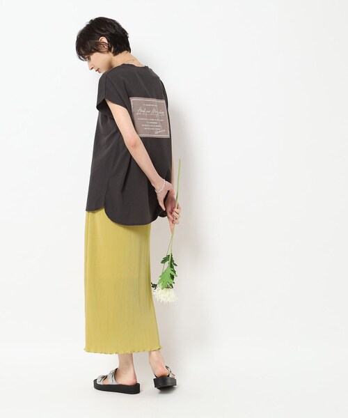 Cutie Blonde（キューティーブロンド）の「◆シルエットきれい プリーツゆるナロースカート（スカート・レディース・ホワイト系その他6/ブラック系/ブラウン系その他/イエロー・00）」の20枚目の写真