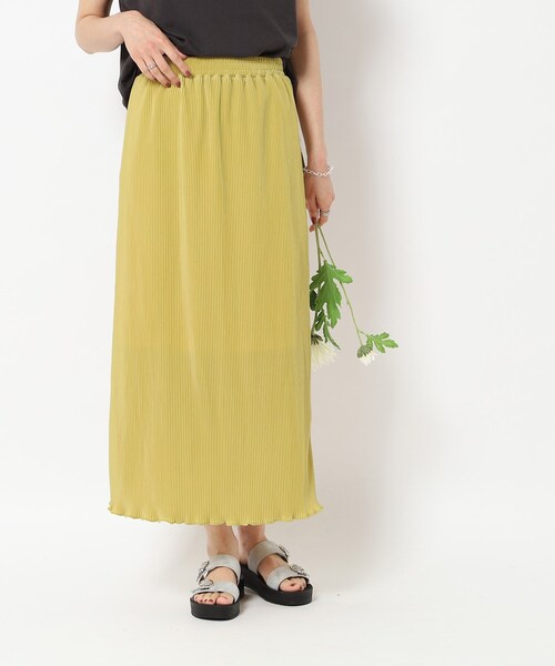 Cutie Blonde（キューティーブロンド）の「◆シルエットきれい プリーツゆるナロースカート（スカート・レディース・ホワイト系その他6/ブラック系/ブラウン系その他/イエロー・00）」の21枚目の写真