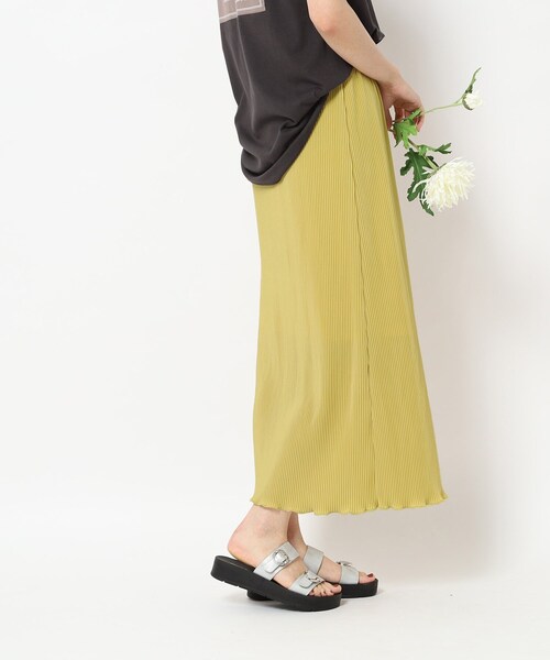 Cutie Blonde（キューティーブロンド）の「◆シルエットきれい プリーツゆるナロースカート（スカート・レディース・ホワイト系その他6/ブラック系/ブラウン系その他/イエロー・00）」の22枚目の写真