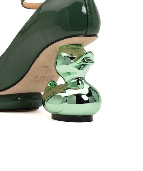 Maison MIHARA YASUHIRO(メゾンミハラヤスヒロ)の「Duck Heel Pumps(パンプス・レディース・ブラック/グリーン/イエロー・36/37/38)」の19枚目の写真