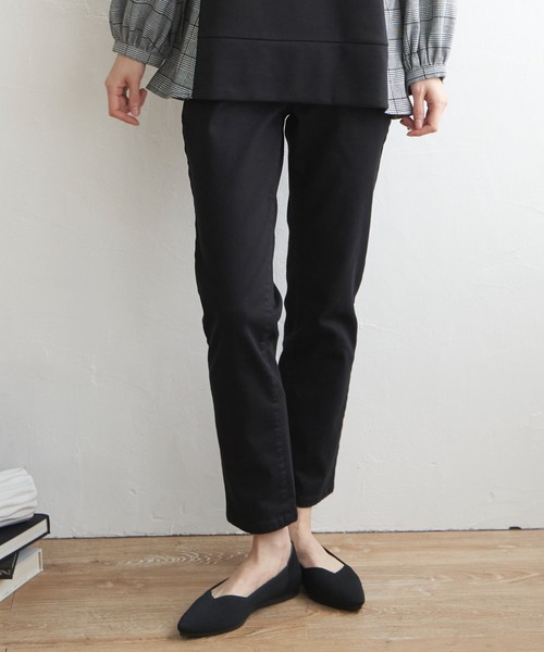 ikka（イッカ）の「ストレッチスキニーパンツ（その他パンツ・レディース・ダークネイビー/ダークグリーン/ブラック/ベージュ/オレンジ系その他・S/M/L）」の2枚目の写真