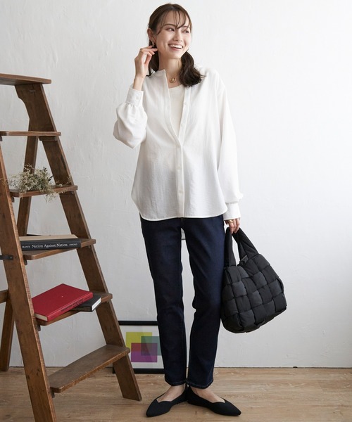 ikka（イッカ）の「ストレッチスキニーパンツ（その他パンツ・レディース・ダークネイビー/ダークグリーン/ブラック/ベージュ/オレンジ系その他・S/M/L）」の13枚目の写真