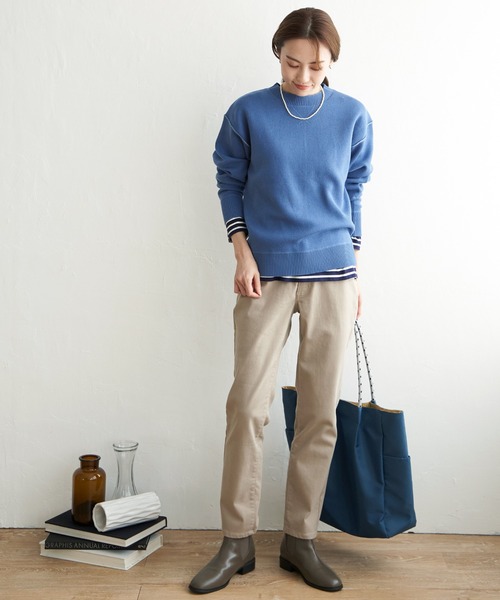 ikka（イッカ）の「ストレッチスキニーパンツ（その他パンツ・レディース・ダークネイビー/ダークグリーン/ブラック/ベージュ/オレンジ系その他・S/M/L）」の9枚目の写真