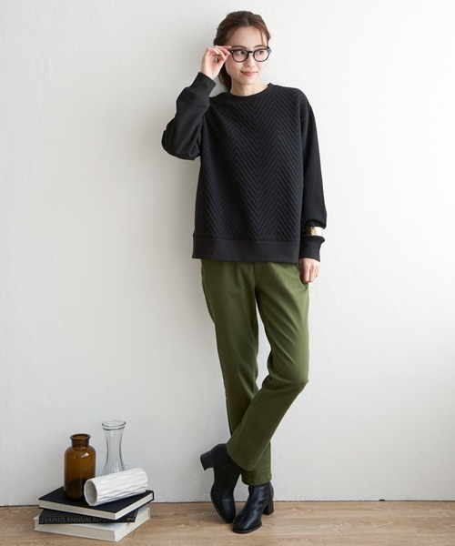 ikka（イッカ）の「ストレッチスキニーパンツ（その他パンツ・レディース・ダークネイビー/ダークグリーン/ブラック/ベージュ/オレンジ系その他・S/M/L）」の11枚目の写真