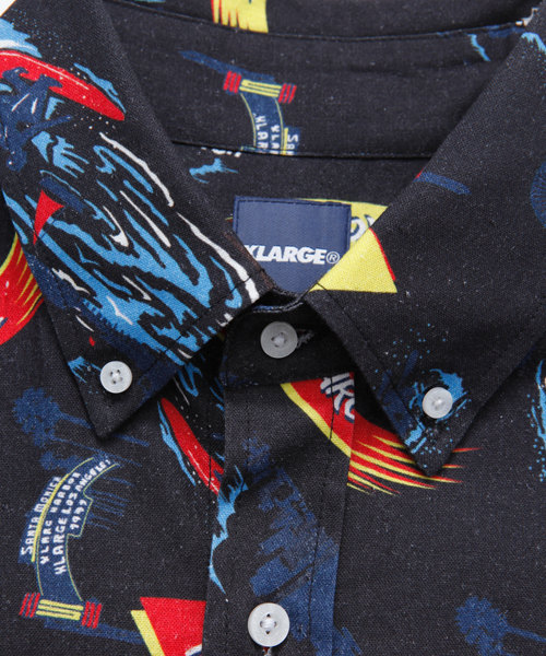 XLARGE（エクストララージ）の「S/S ALOHA PRINT SHIRT（シャツ/ブラウス・メンズ・ホワイト/ブラック・SMALL/MEDIUM/X-LARGE/LARGE）」の3枚目の写真