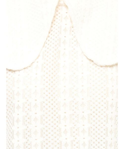 merry jenny（メリージェニー）の「big collar ベスト（ベスト・レディース・ブラック/オフホワイト・FREE）」の7枚目の写真