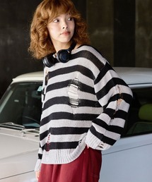 PBLIM | PAGEBOYLIM/ダメージニット(ニット/セーター)